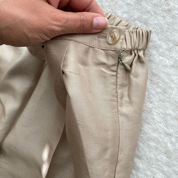 Vintage Cream Trousers Size 6 Petite, J.G. Hook - Picture 6 of 8
